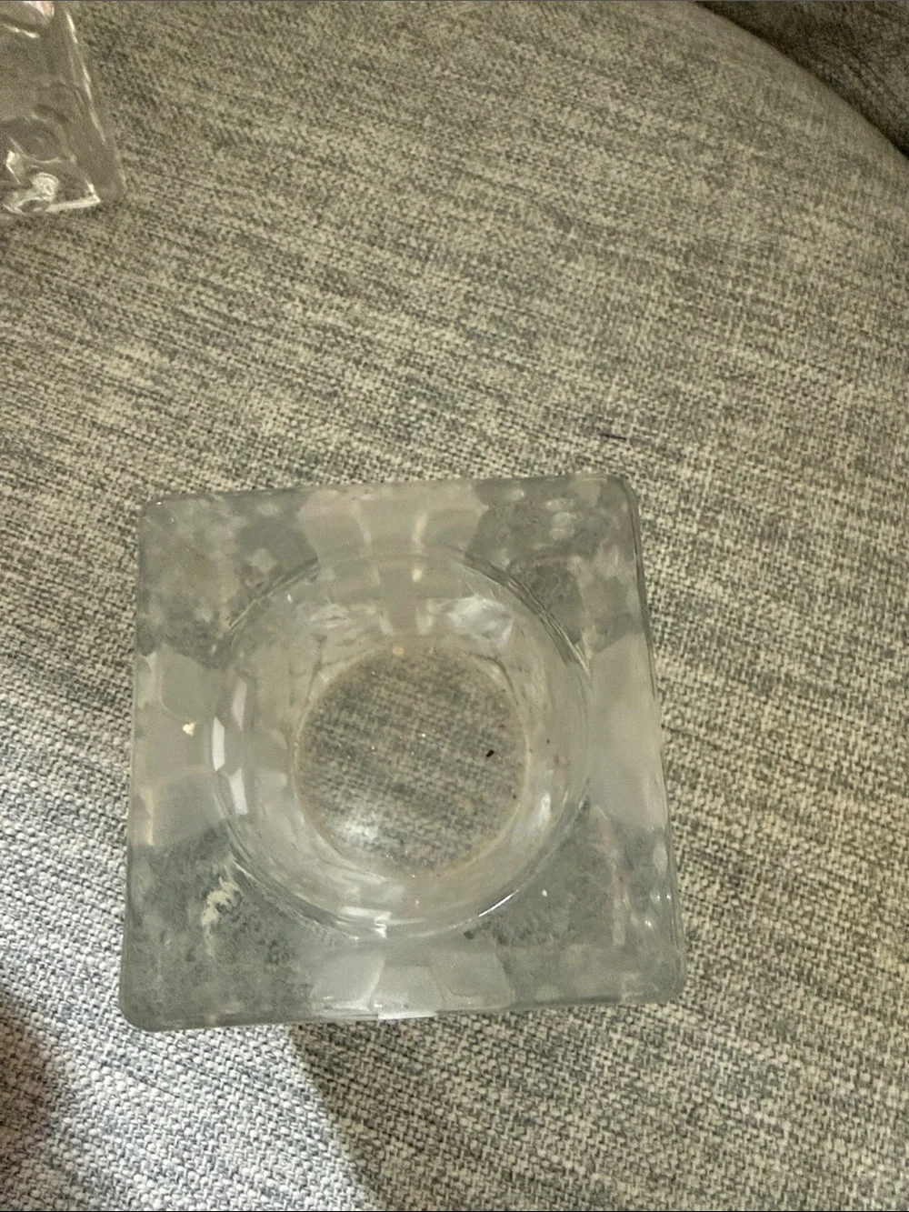 Clear Glass Cross Candle Holder - Home Accents